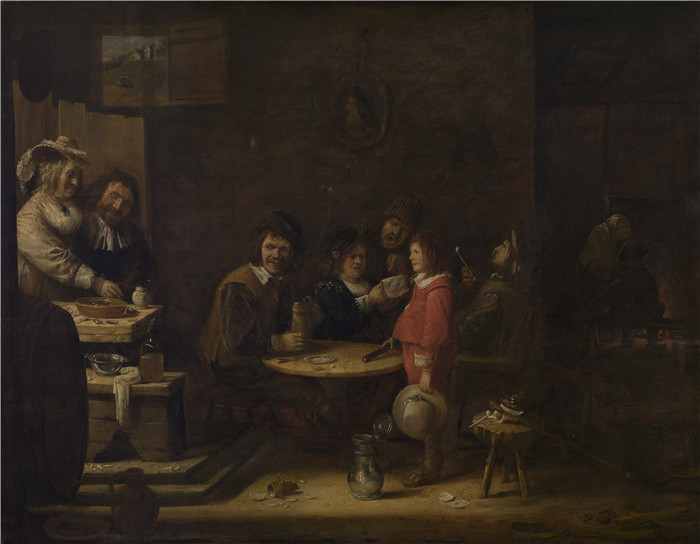 乔斯·范·克雷斯贝克（Joos van Craesbeeck）作品-五感Five Senses, 1640-1643