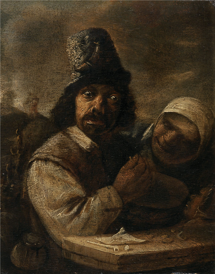 《隆隆作响的锅》乔斯·范·克雷斯贝克（Joos van Craesbeeck）作品