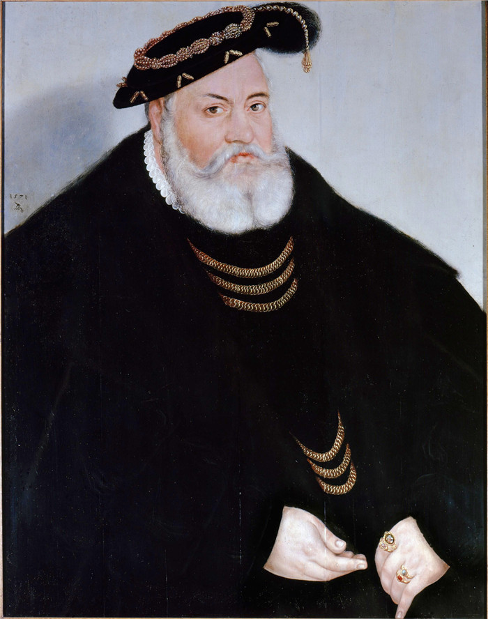 《侯爵乔治》小卢卡斯·克拉纳赫（Lucas Cranach the Younger）作品-Cranach-Margrave-Georg