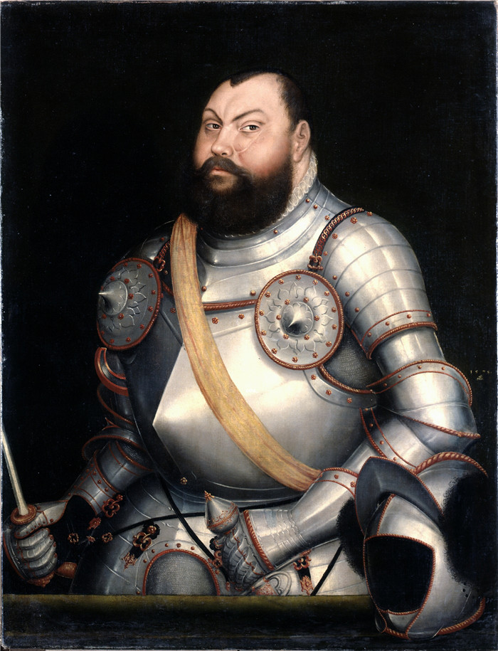 小卢卡斯·克拉纳赫(Lucas Cranach the Younger)作品-Kurfürst Johann Friedrich der Großmütige von Sachsen (1578)