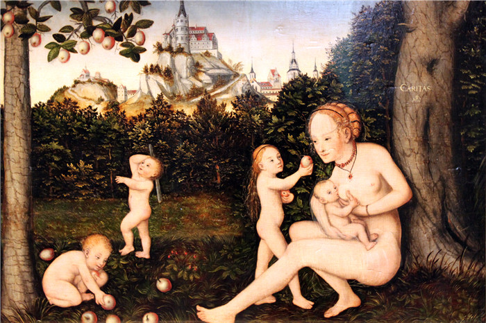 小卢卡斯·克拉纳赫(Lucas Cranach the Younger)作品-阿那戈里亚 1537 anagoria