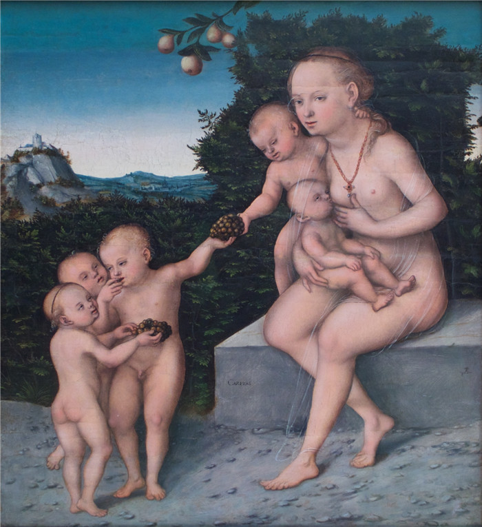 小卢卡斯·克拉纳赫(Lucas Cranach the Younger)作品-Musée Oldmasters Museum Caritas, Lucas Cranach de Jonge