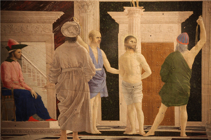 皮耶罗·德拉·弗朗西斯卡(Piero della Francesca,意大利)作品-鞭刑 Francesca, 1455年,72ppi