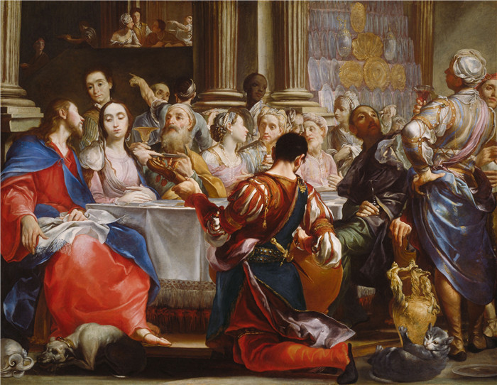 《迦纳的婚礼》朱塞佩·玛丽亚·克雷斯皮(Giuseppe Maria Crespi)-The Wedding at Cana