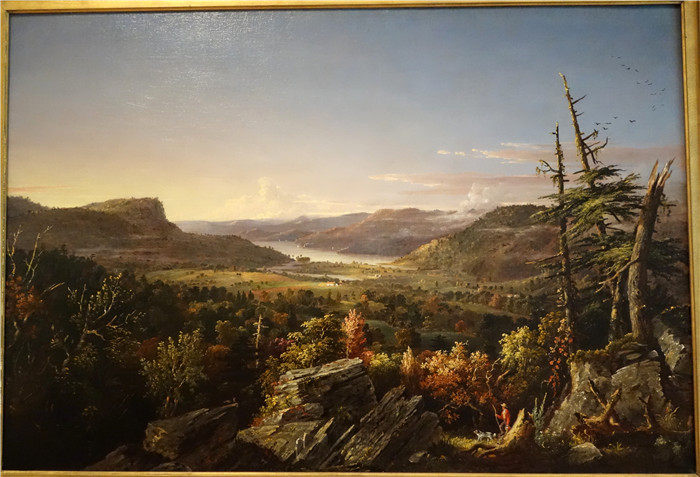 贾斯珀·弗朗西斯·克罗普西（Jasper Francis Cropsey）作品-新泽西州格林伍德湖景色