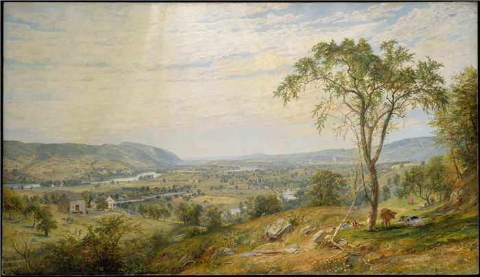 贾斯珀·弗朗西斯·克罗普西(Jasper Francis Cropsey)作品-怀俄明州山谷