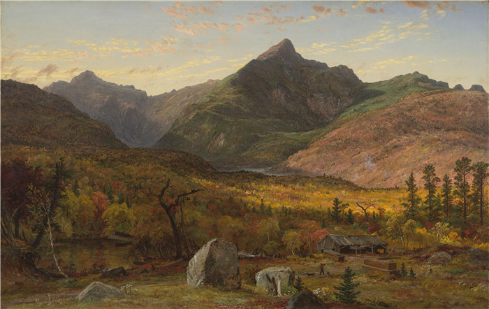 贾斯珀·弗朗西斯·克罗普西（Jasper Francis Cropsey）作品-怀特山脉平哈姆缺口杰斐逊山