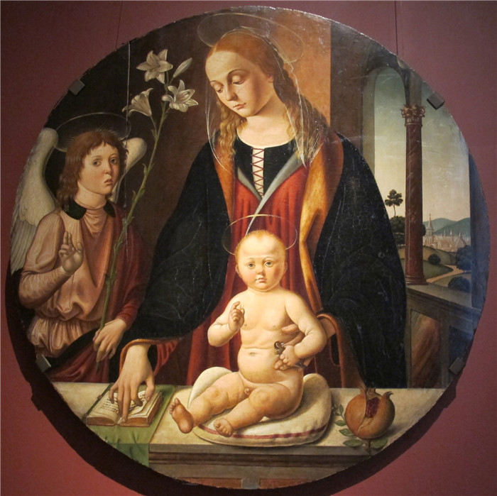 比亚焦·达安东尼奥 (Biagio dAntonio)-圣母与婴儿和一个天使