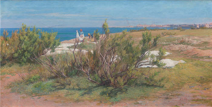 艾琳·丹尼尔森-甘博吉（Elin Danielson-Gambogi ）的画作-来自利沃诺海岸