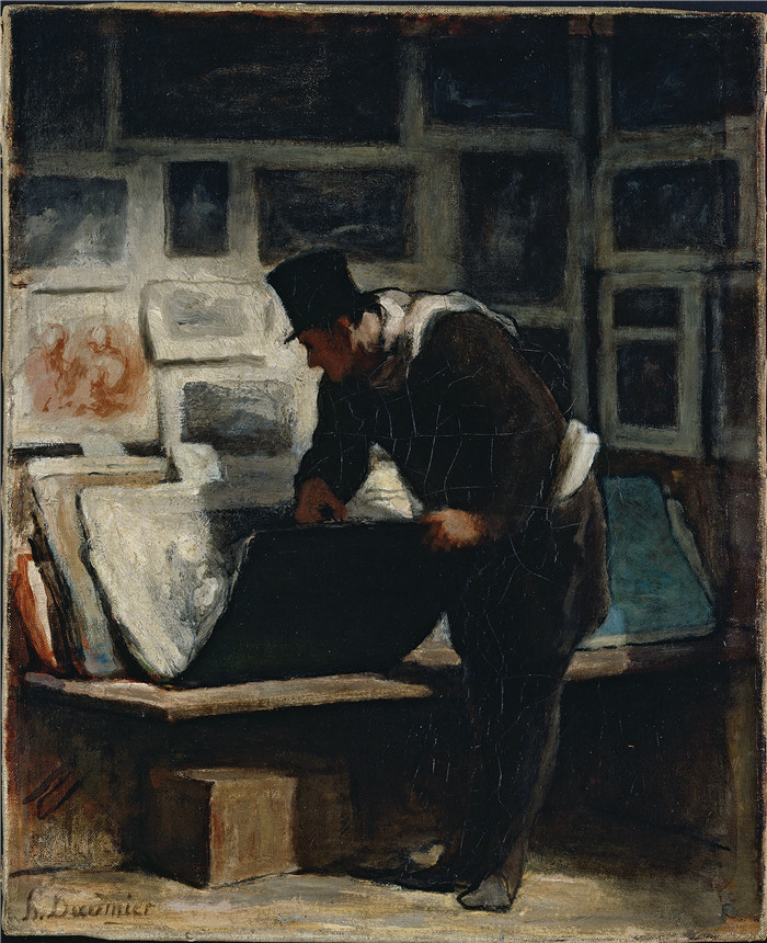 奥诺雷·杜米埃(Honoré Daumier)作品-版画收藏家 3