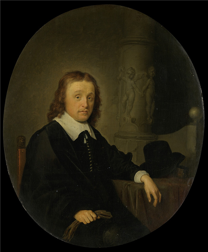 杰拉德·杜(Gerard Dou )的画作-Johan Wittert van der Aa (1604-70)肖像