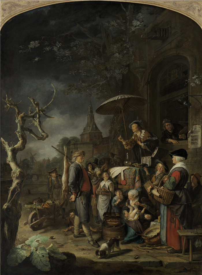 杰拉德·杜（Gerard Dou ）的画作-江湖郎中 The Quack