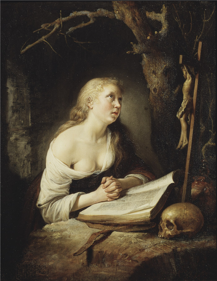 《抹大拉的忏悔者》杰拉德·杜（Gerard Dou ）的画作-The Penitent Magdalen (Gerrit Dou)