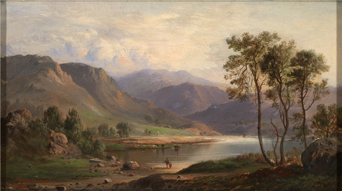 罗伯特·邓肯森（Robert S.Duncanson）画作-长湖 Loch Long