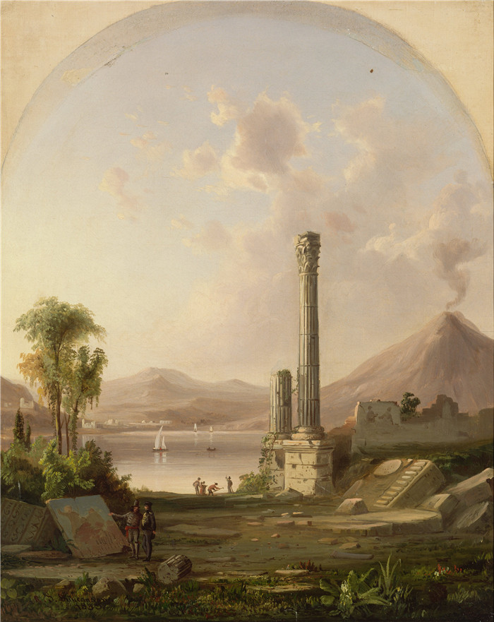 罗伯特·邓肯森（Robert S.Duncanson）画作-庞贝 Pompeii