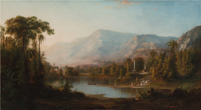 《克什米尔谷地》罗伯特·邓肯森（Robert S.Duncanson）画作- Vale of Kashmir (1867)
