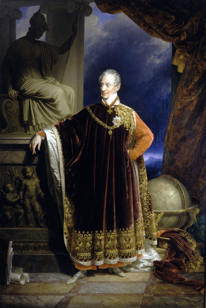 约翰·恩德 （Johann Ender） 的画作-克莱门·梅特尼希的肖像