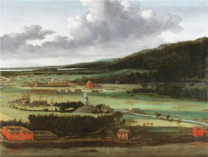 阿勒特·范·埃弗丁根(Allaert van Everdingen)作品-在瑞典朱丽塔布鲁克(Julita Bruk)的射击工厂