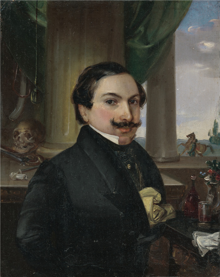 约翰·恩德 （Johann Ender） 的画作-米哈利·埃斯特哈齐伯爵的肖像