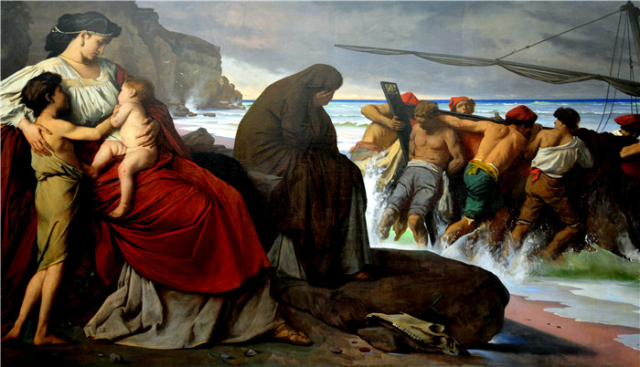 安塞尔姆·费尔巴哈（Anselm Feuerbach）画作-梅迪亚 Medea