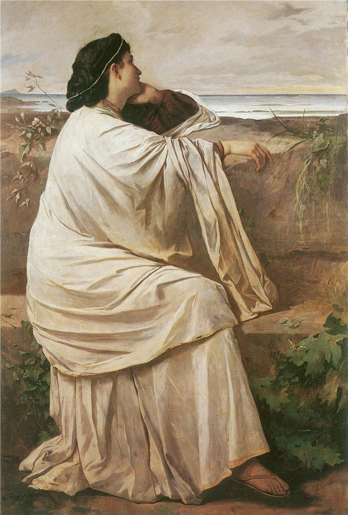 安塞尔姆·费尔巴哈（Anselm Feuerbach）画作-皮格尼亚 Iphigenie2