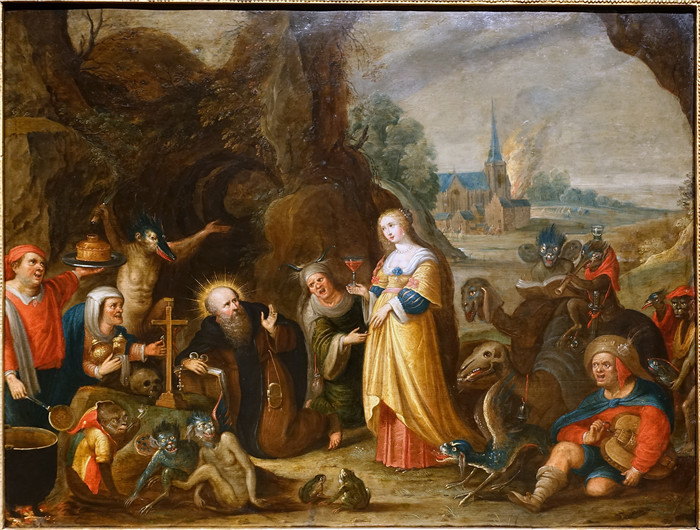 弗兰斯·弗兰肯（Frans Francken）画作-《圣安东尼的诱惑》
