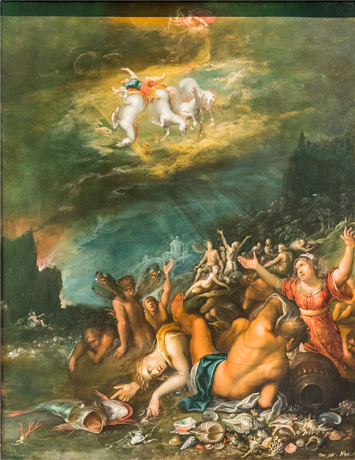 《辉腾城堡》弗兰斯·弗兰肯(Frans Francken)画作-Der Sturz des Phaeton