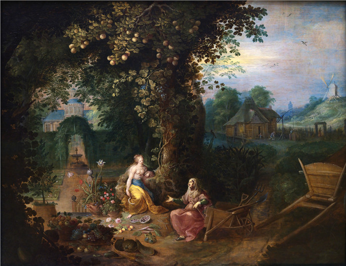 弗兰斯·弗兰肯（Frans Francken）画作-Vertumne et Pomone