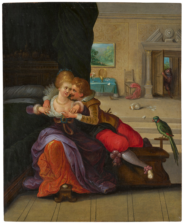 弗兰斯·弗兰肯（Frans Francken）画作-《感觉》