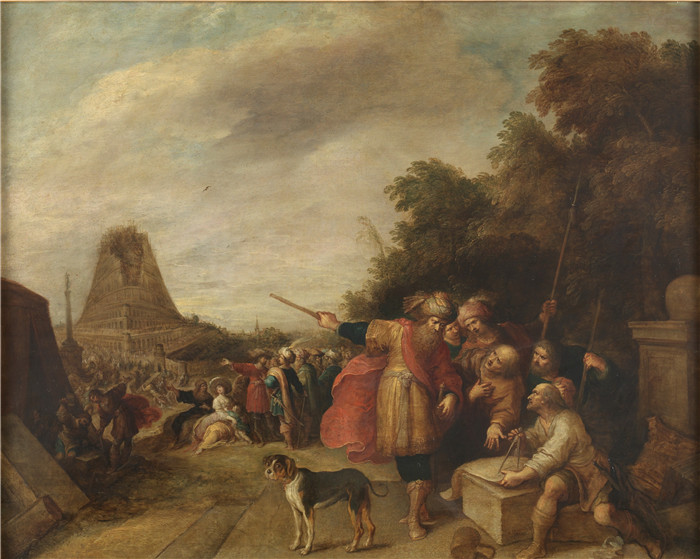 弗兰斯·弗兰肯(Frans Francken)画作-巴别塔The Tower of Babel