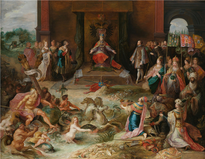 弗兰斯·弗兰肯(Frans Francken)画作-皇帝查理五世