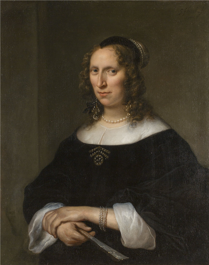 戈弗特·弗林克（Govert Flinck）画作-女人的肖像Portrait of a Woman