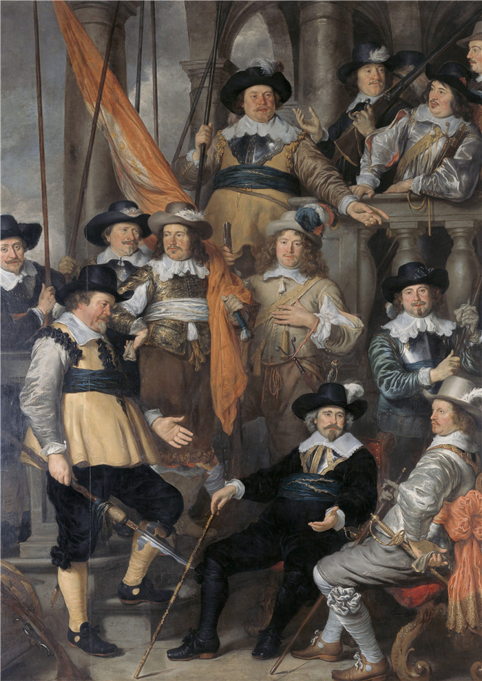 戈弗特·弗林克（Govert Flinck）画作-阿姆斯特丹第十八区的军官和其他射手