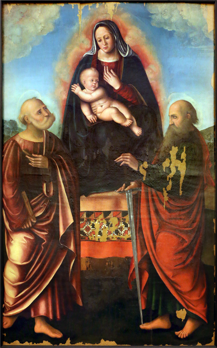 弗朗切斯科·弗朗西亚（Francesco Francia）画作-圣母与圣婴