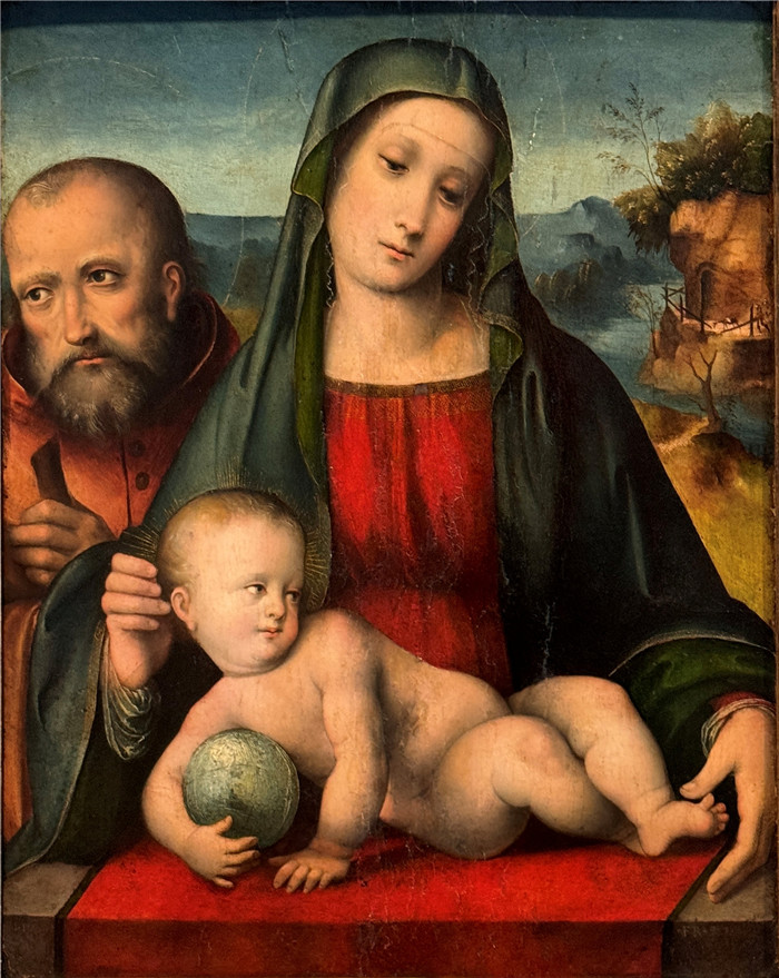 弗朗切斯科·弗朗西亚（Francesco Francia）画作-玛丽亚和孩子
