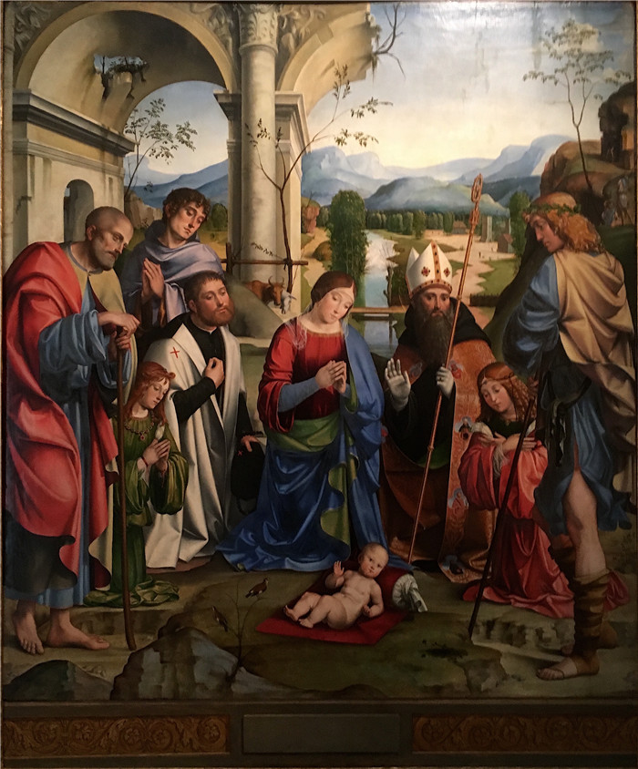 弗朗切斯科·弗朗西亚（Francesco Francia）画作-Adoración Francesco Francia Bolonia 03