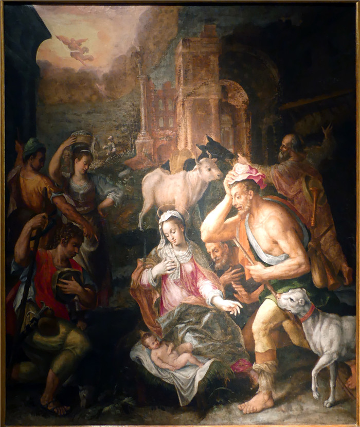 拉维尼亚·丰塔纳（Lavinia Fontana）画作-牧羊人的崇拜