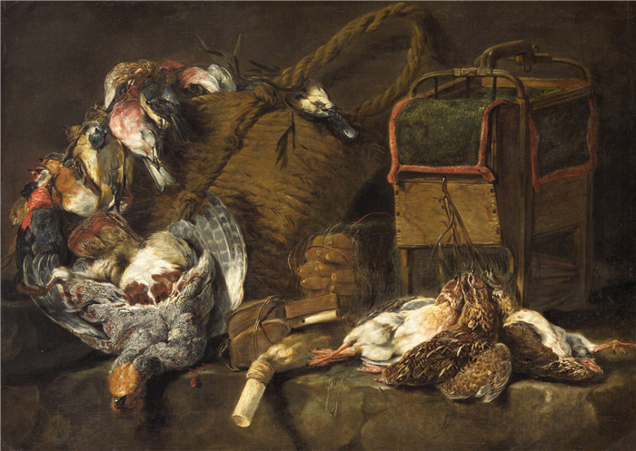 《死猎鸟》扬·菲特（Jan Fyt）画作-Dead game birds