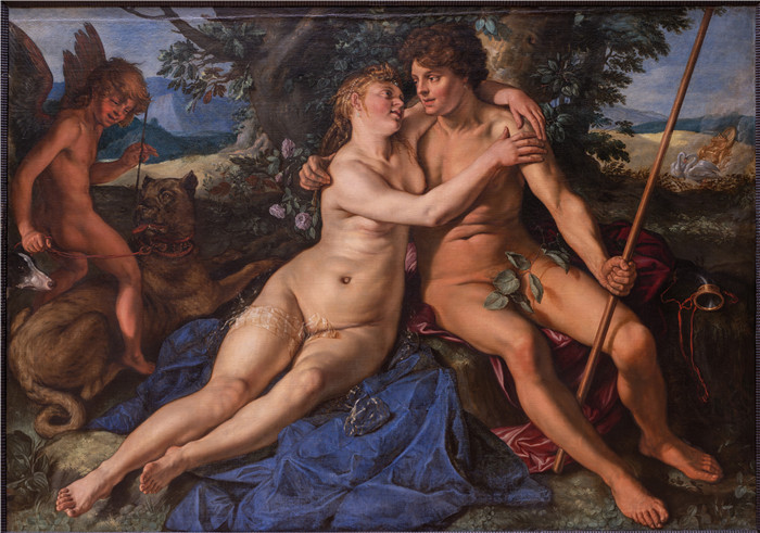 亨德里克·戈尔齐乌斯（Hendrik Goltzius）-维奈尔和阿多尼斯-亨德里克·戈尔齐奥斯Venere and Adonis
