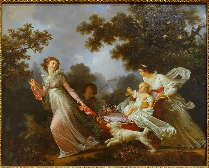 玛格丽特·热拉尔（Marguerite Gérard）的画作-《心爱的孩子》