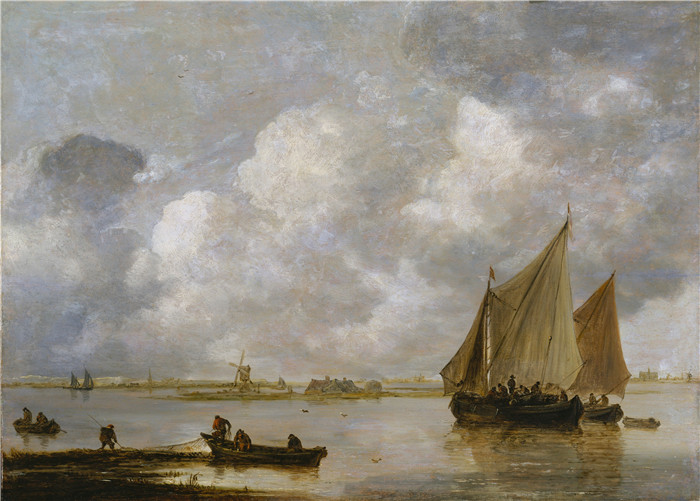 《哈勒默莫尔》范·高恩(Jan van Goyen)画作-Das Haarlemer Meer, 1656