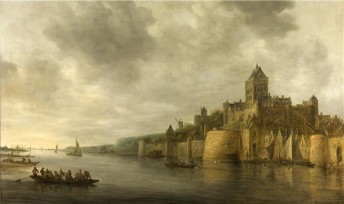 范·高恩(Jan van Goyen)画作-风景View on the waal janvangoyen
