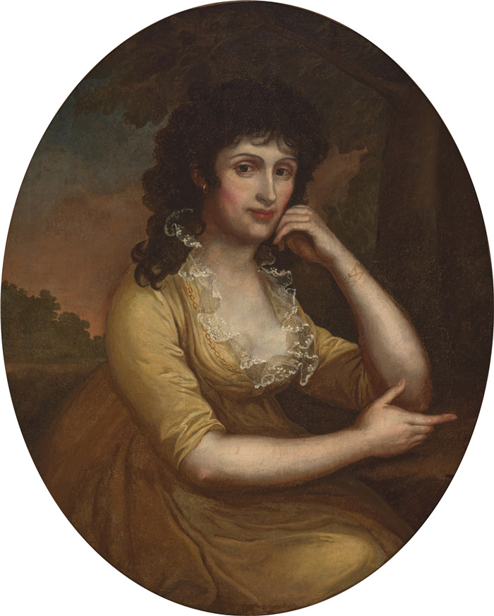 安东·格拉夫(Anton Graff)的画作-Bildnis Dorota Czartoryska (ca. 1790-1810)