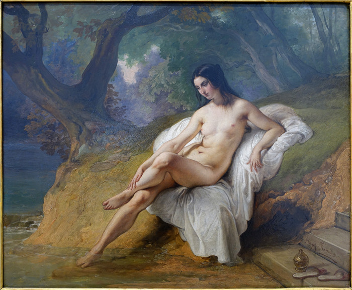 弗朗西斯科·海耶兹（ Francesco Hayez）-Bather by , 1844