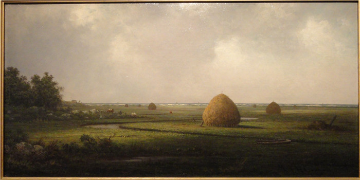 马丁·约翰逊·海德（Martin Johnson Heade）画作-马什菲尔德的景色