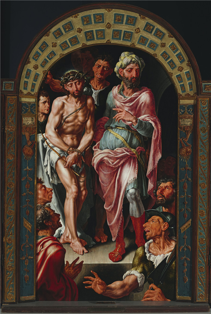 马腾·范·海姆斯凯克（Maerten van Heemskerck）作品-Ecce Homo 三联画（中央面板）