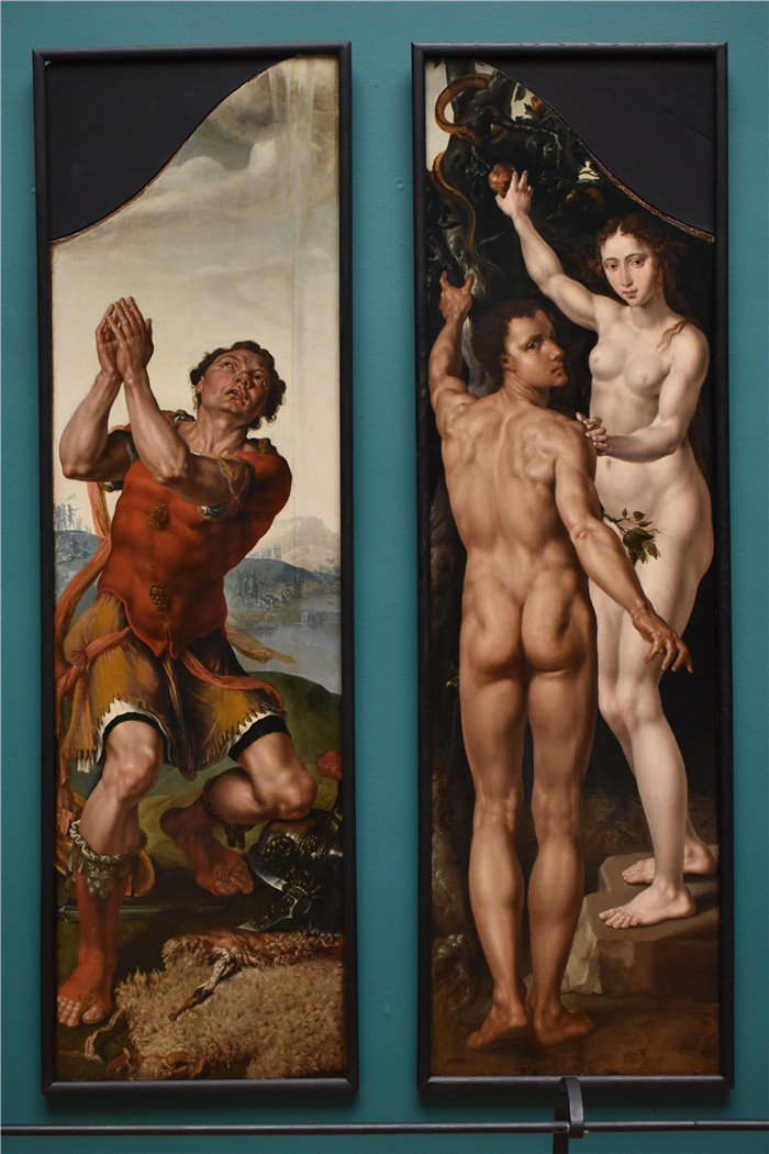 马腾·范·海姆斯凯克（Maerten van Heemskerck）作品-盖登与亚当与夏娃