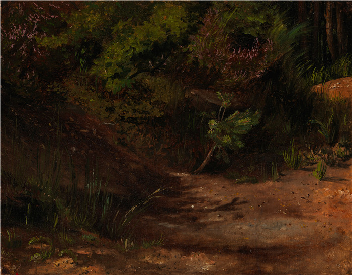 《沙地，练习 》维尔纳·霍姆伯格（Werner Holmberg）的画作-Hiekkamaata, harjoitelma