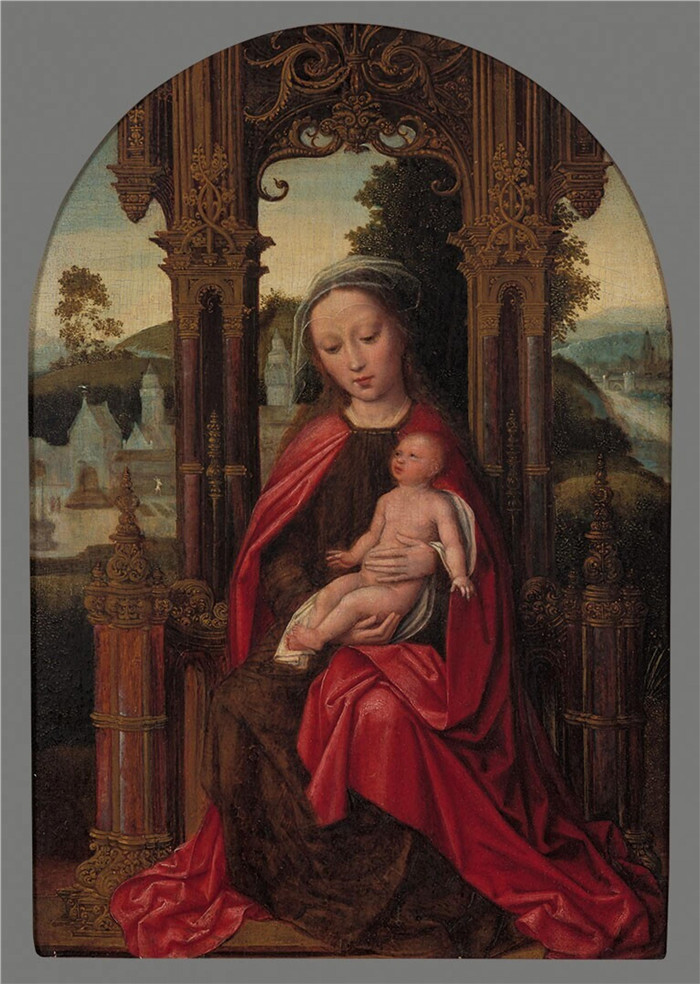 阿德里安·伊森布兰特(Adriaen Isenbrant)-玛丽亚遇到了善良的欧朋