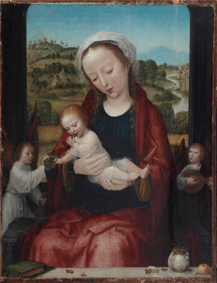 阿德里安·伊森布兰特(Adriaen Isenbrant)-圣母与圣子 Virgin and Child